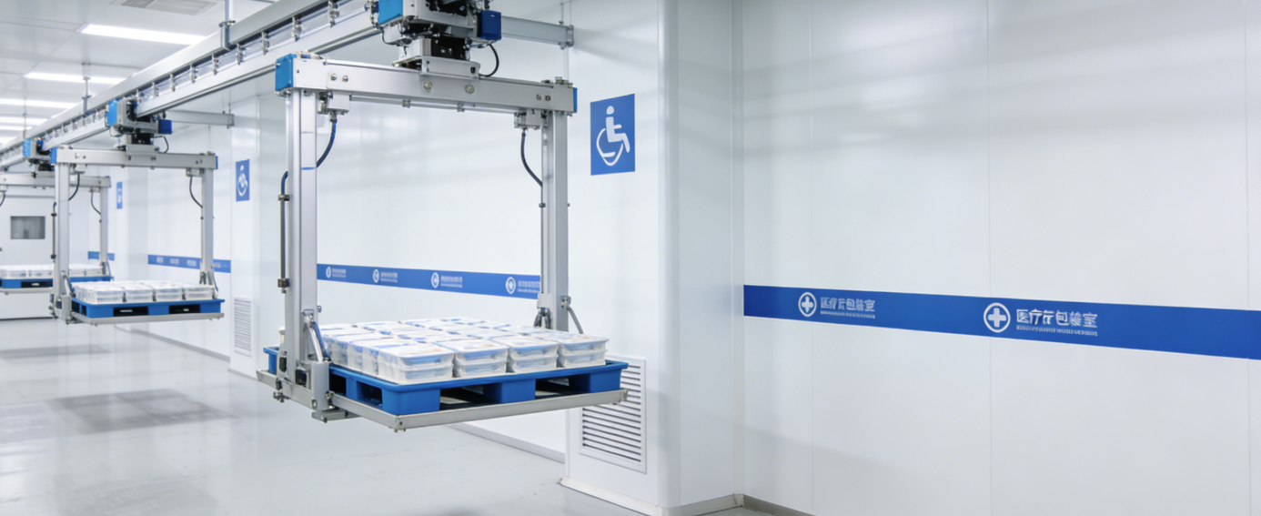 告别污染与笨重！铝合金KBK如何成为医疗洁净包装线的“无菌搬运卫士”？