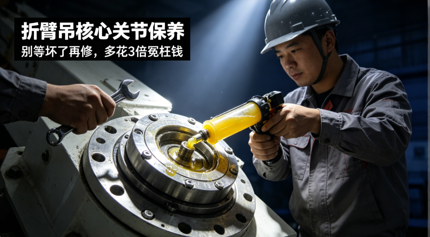折臂吊的“核心关节”用几年报废？保养不到位，多花3倍冤枉钱