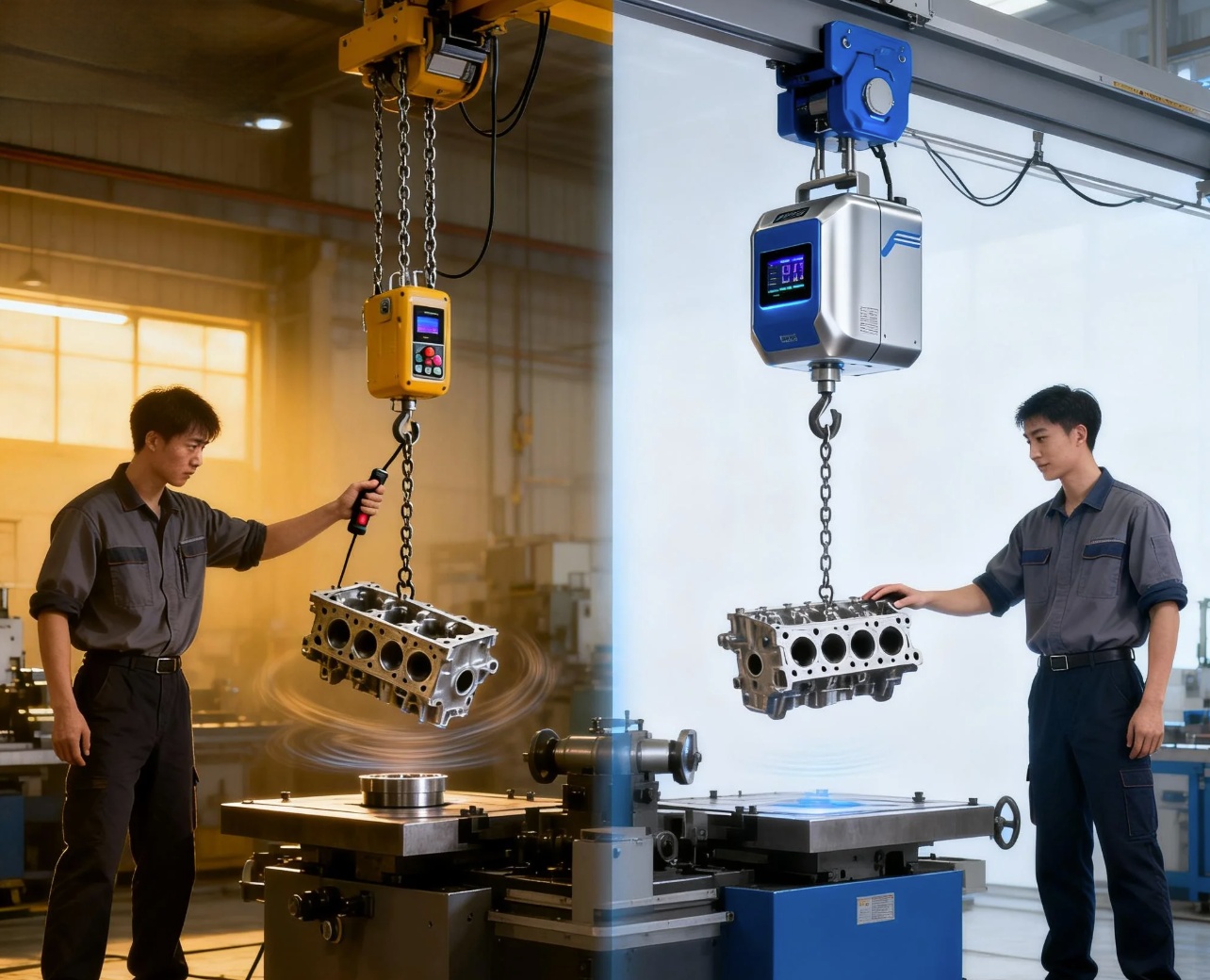 智能提升机与普通环链葫芦：5个你意想不到的本质区别