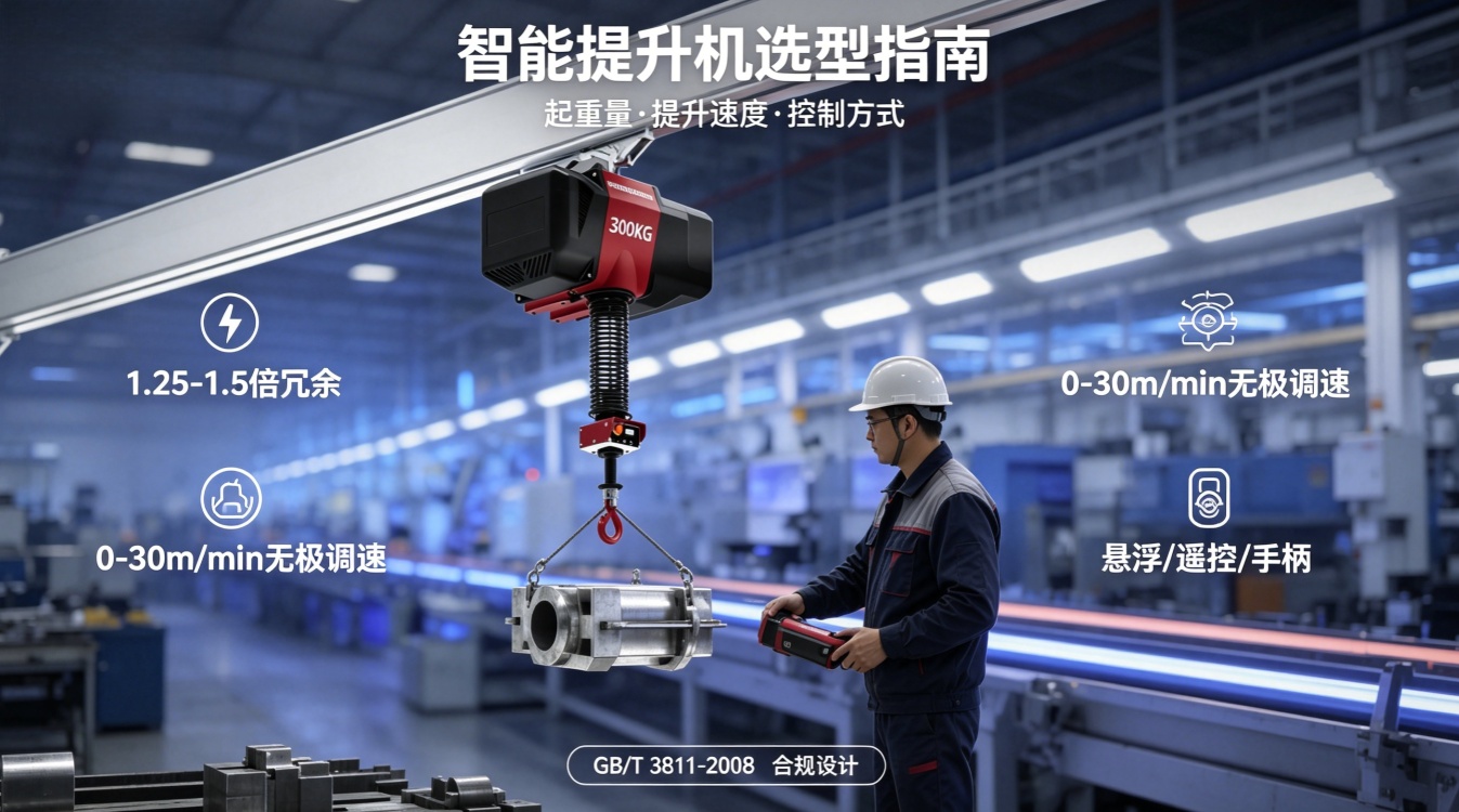 江苏智能提升机怎么选？起重量、速度、控制方式，搞懂这三点就够了