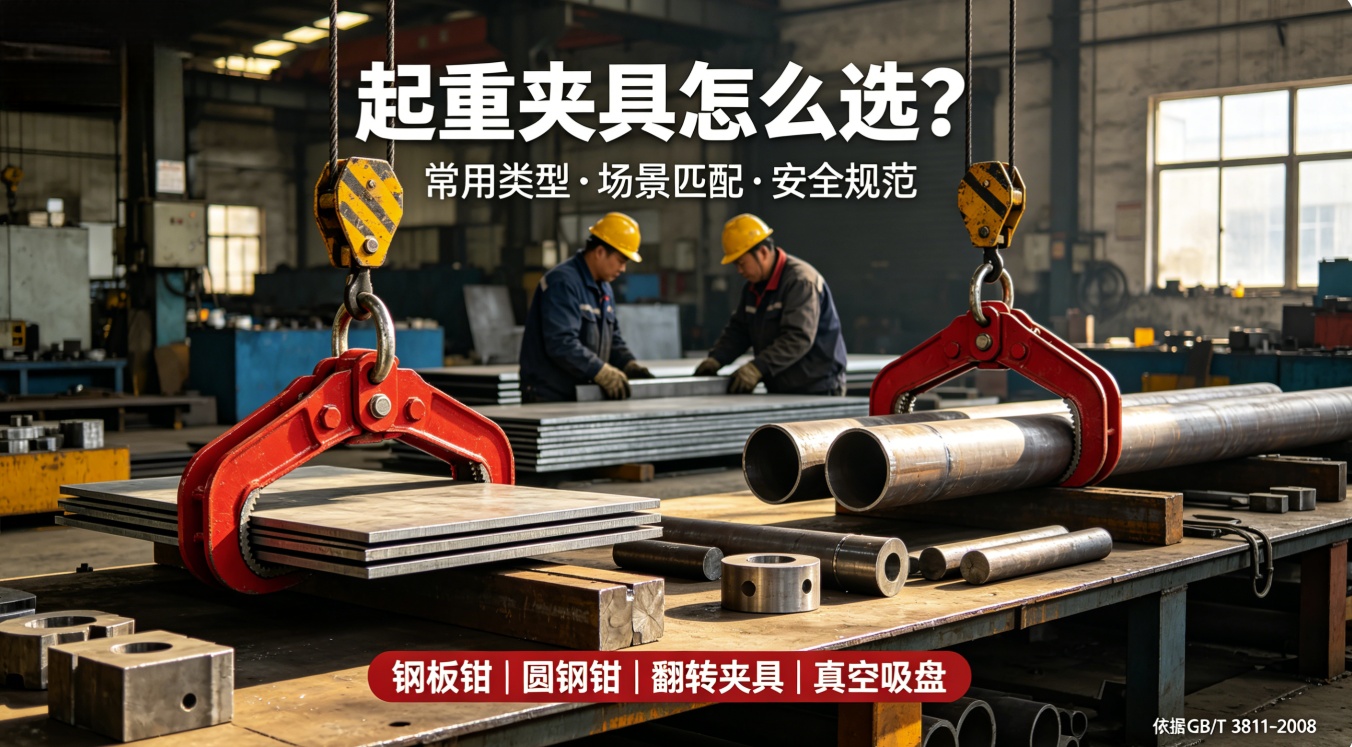 工业起重吊具怎么选？常见夹具类型、使用场景及安全操作要点