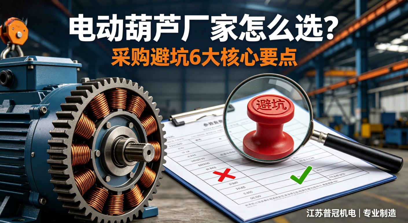 电动葫芦厂家怎么选？采购避坑6大核心要点