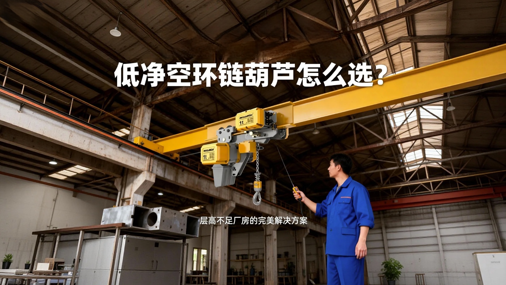 低净空环链葫芦怎么选？层高不足厂房的完美解决方案