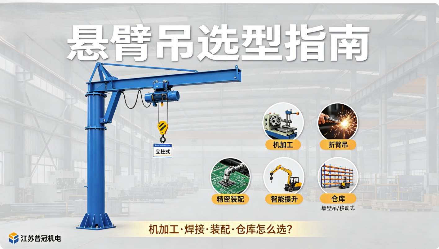 不同行业悬臂吊选型指南：机加工/焊接/装配/仓库怎么选？