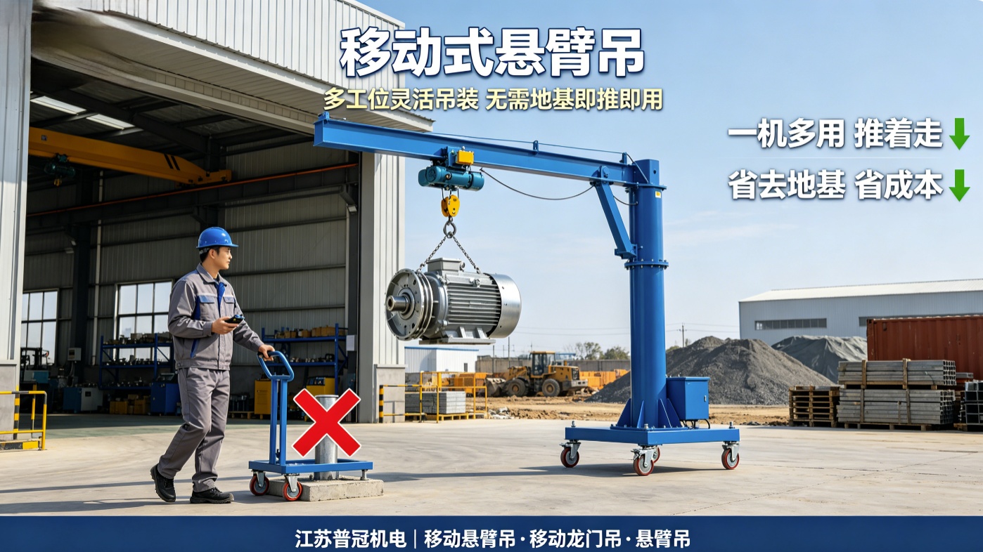 移动式悬臂吊能用在哪些场景？选型有什么注意事项？