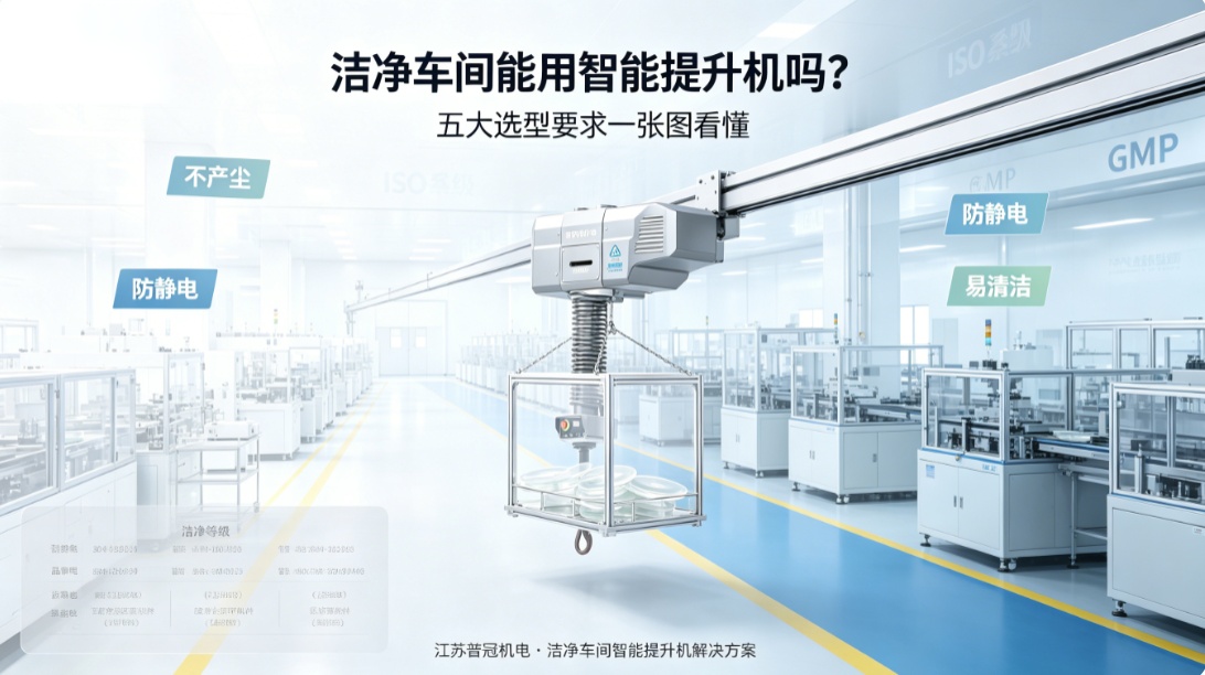 洁净车间能用智能提升机吗？选型有什么要求？