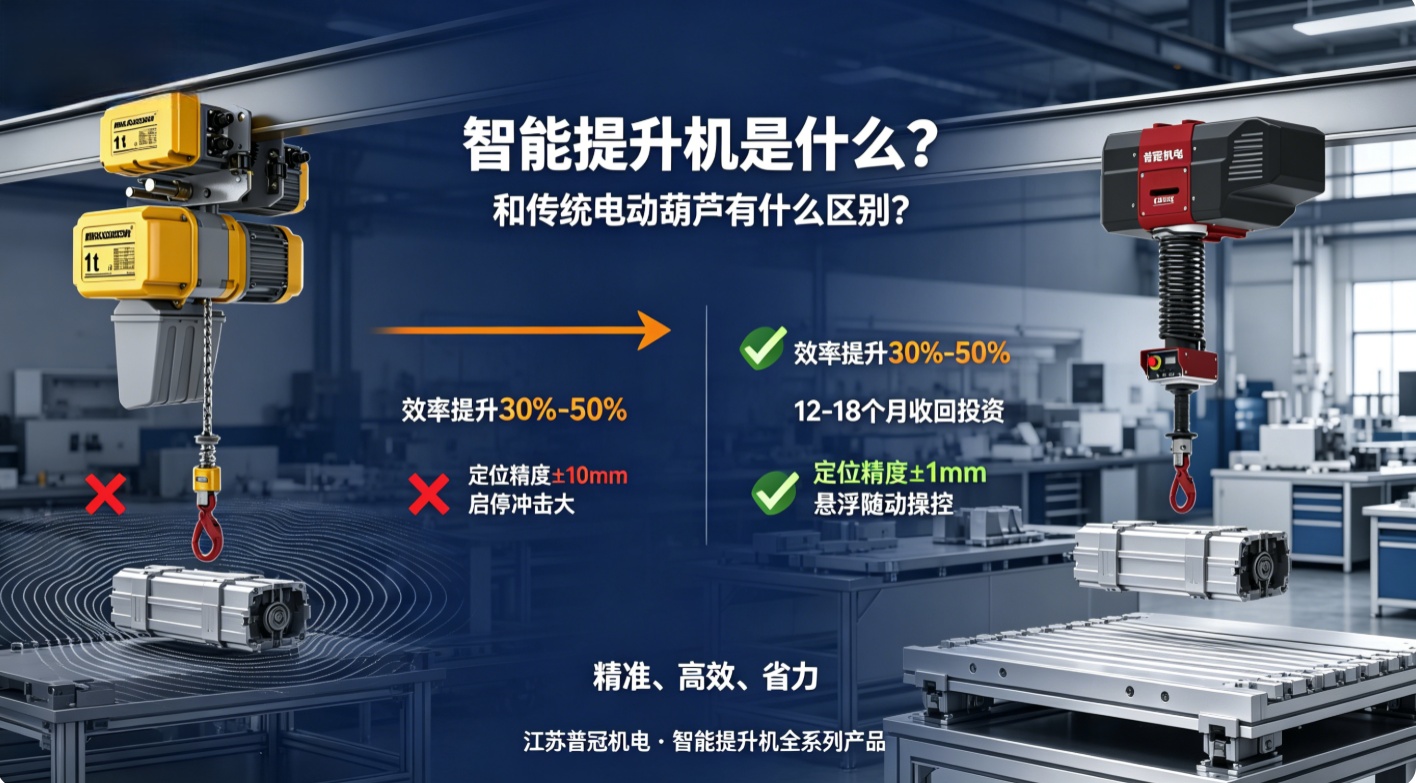 智能提升机是什么？和传统电动葫芦有什么区别？
