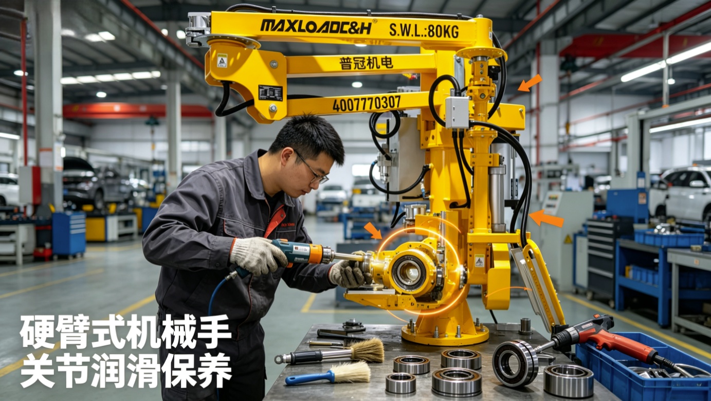 硬臂式助力机械手关节卡顿怎么处理？润滑与轴承保养指南