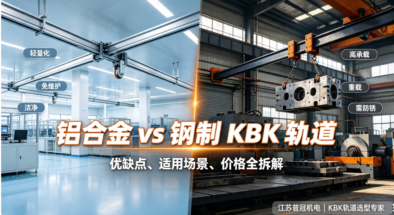 铝合金与钢制 KBK 轨道对比图.png