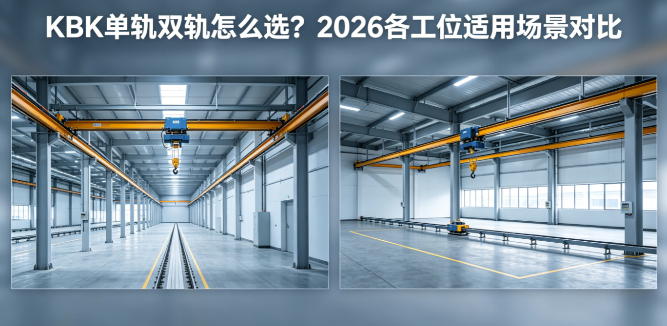 KBK单轨双轨怎么选？2026各工位适用场景对比