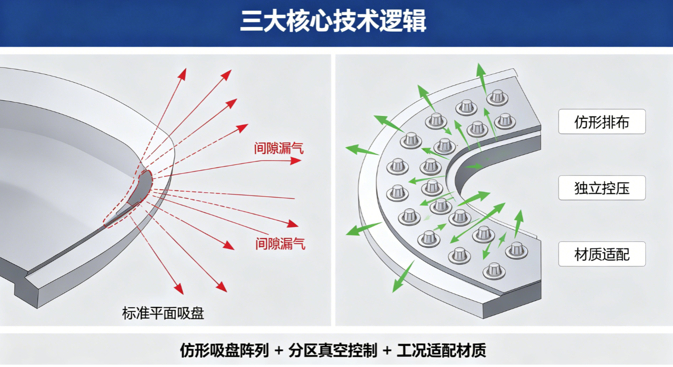 标准吸盘漏气 vs 仿形阵列分区控压,核心技术示意.png