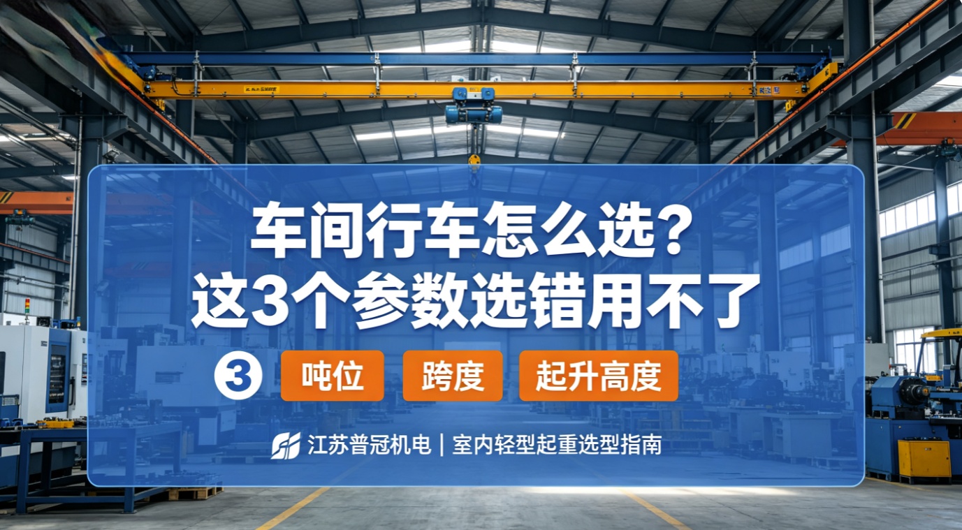 车间行车怎么选？这3个参数选错，设备装上去也用不了
