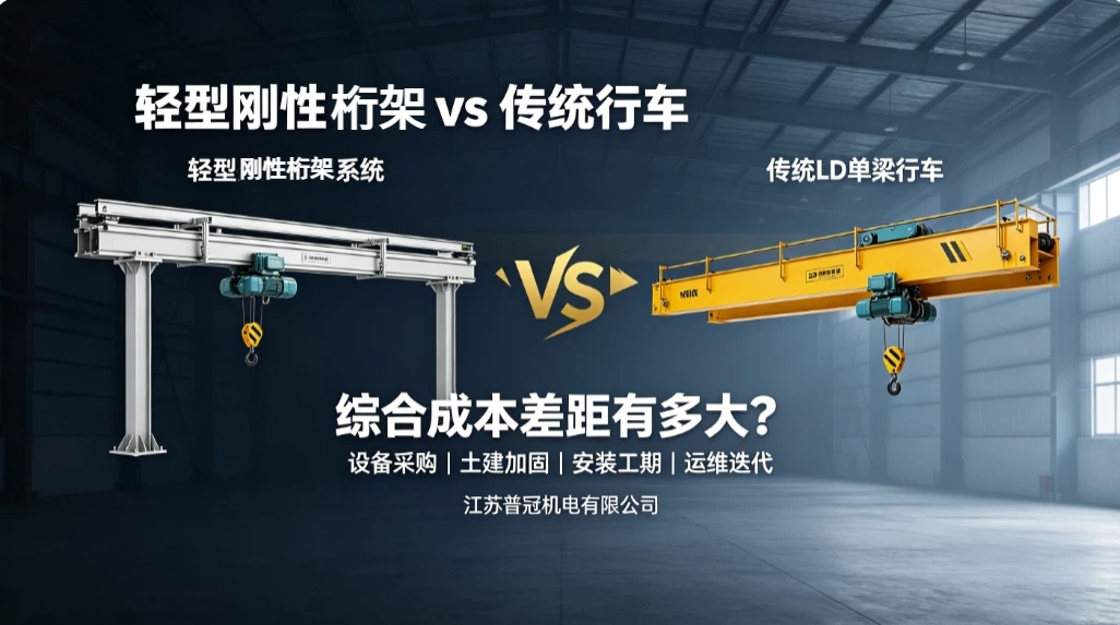 江苏普冠机电桁架与传统行车对比图.jpg