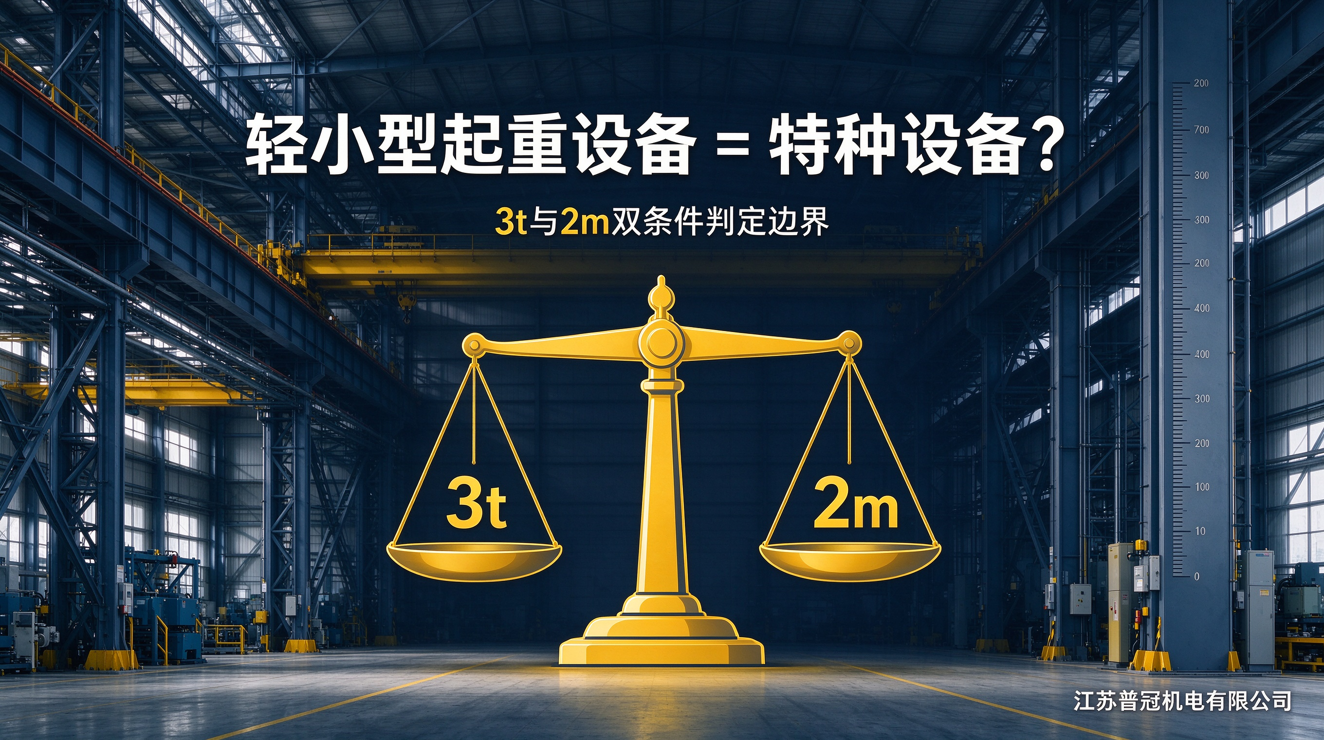轻小型起重设备和特种设备怎么区分？采购前必看